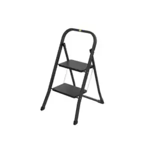 DEAL! Klapptritt, 2-stufig, Tragfähigkeit: 150 kg, schwarz