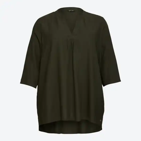 Bild 2 von Damen-Bluse aus Viskose und Leinen, große Größen