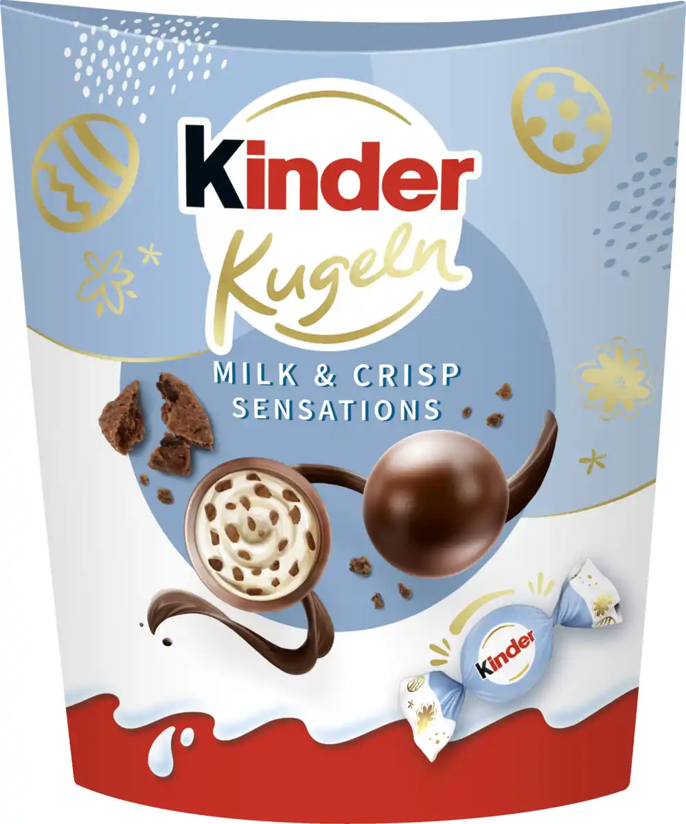 Bild 1 von Ferrero Kinder Milk Crispy Bits Sensations Kugeln, 90 g