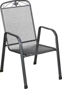 MWH Stapelstuhl Savoy eisengrau Stahlgestell Pulverbeschichtung (Elotherm)