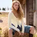 Bild 1 von Damen-Cardigan mit Ajour-Muster