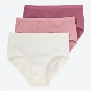 Damen-Taillenslip mit Glanzkante, 3er-Pack