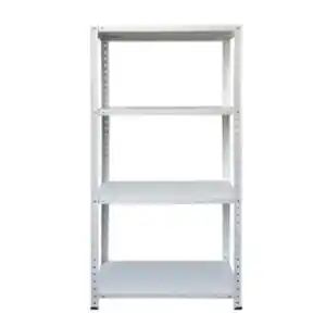 DEAL! Schraubregal, HxBxT: 150 x 75 x 30 cm, Stahl, weiß