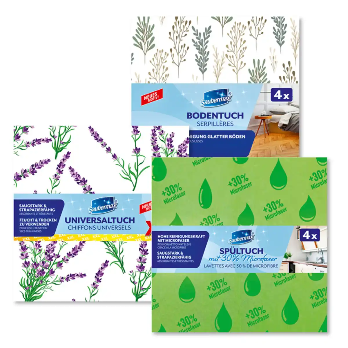 Bild 1 von Saubermax Boden-/ Spül-/ Universaltuch