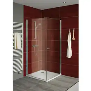 WELLWATER Seitenwand »Sirius«, BxH: 90 x 190 cm, ESG, Ecke