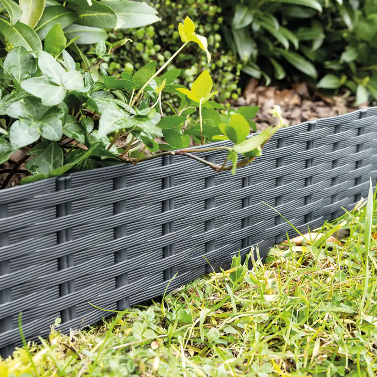 Bild 1 von Powertec Garden Beetumrandung in Rattanoptik 5er-Set