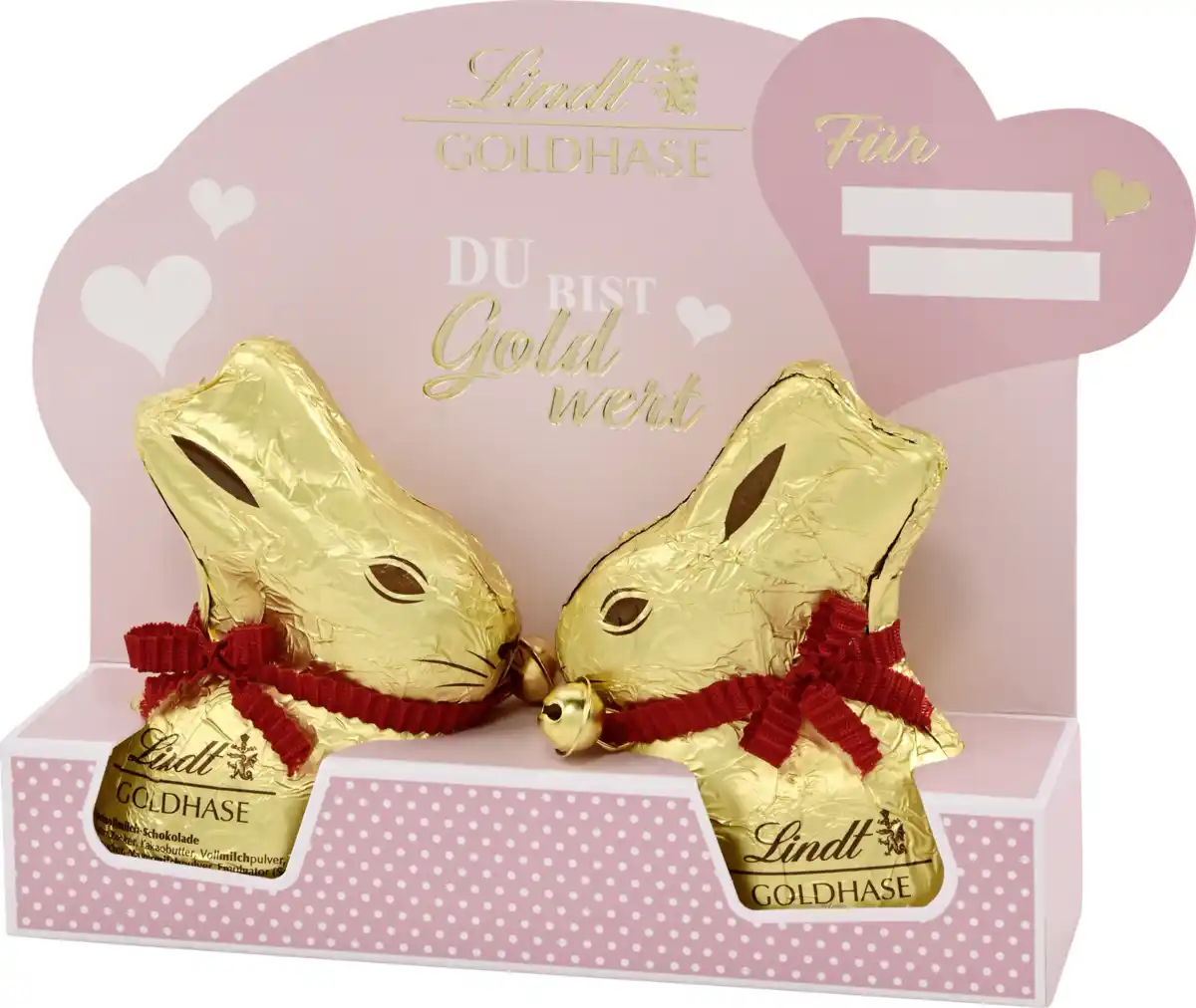 Bild 1 von Lindt Goldhasen-Paar Du bist Gold wert, 100 g
