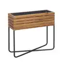 Bild 1 von Pflanzgefäß 'Livia' Holz/Stahl 62 x 60 x 22 cm
