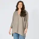 Bild 1 von Damen-Bluse aus Viskose und Leinen, große Größen