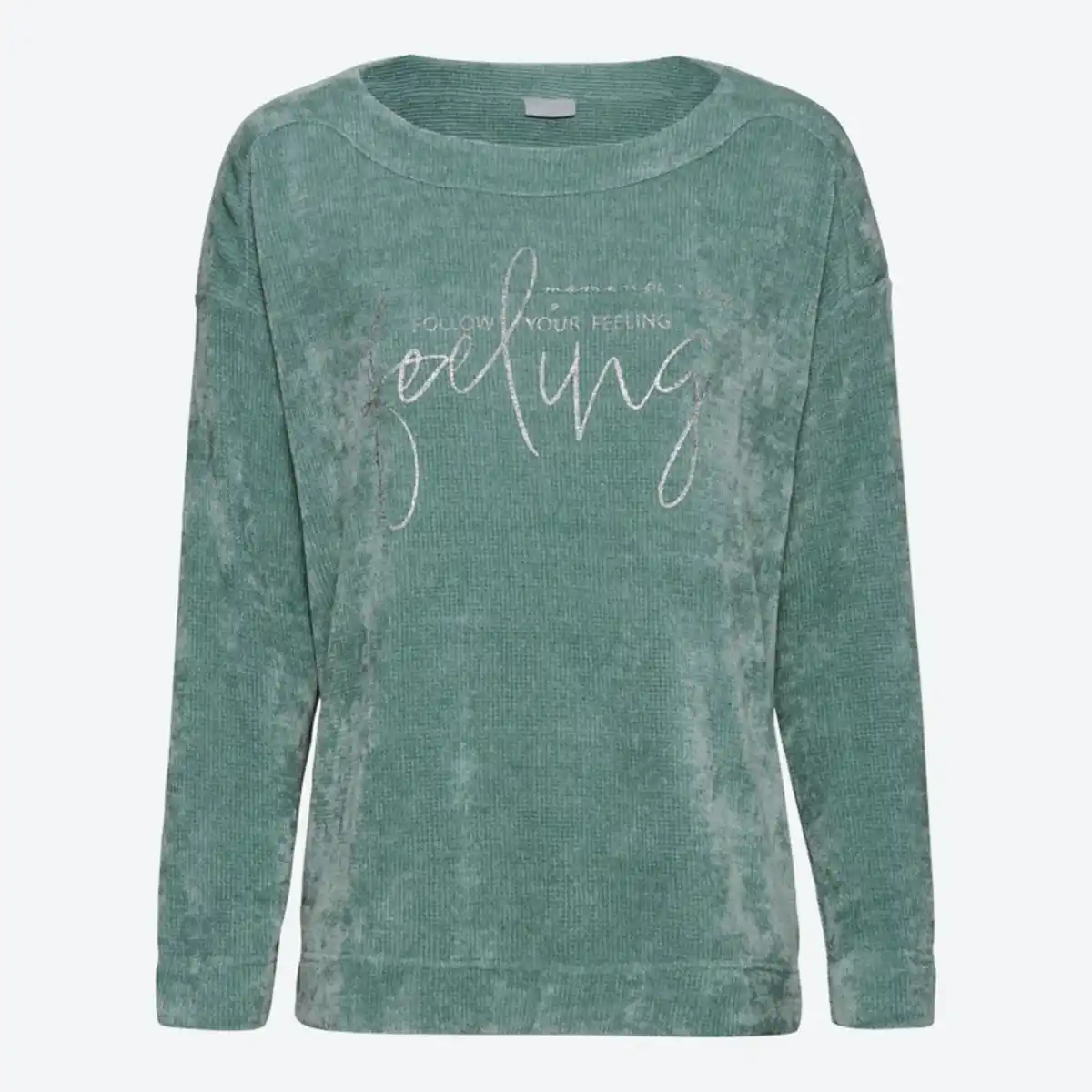 Bild 2 von Damen-Chenille-Pullover mit U-Boot Ausschnitt