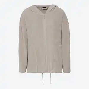 Damen-Chenille-Jacke mit Kapuze