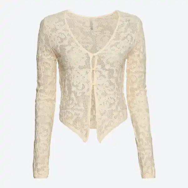 Bild 2 von Damen-Cardigan mit Ajour-Muster