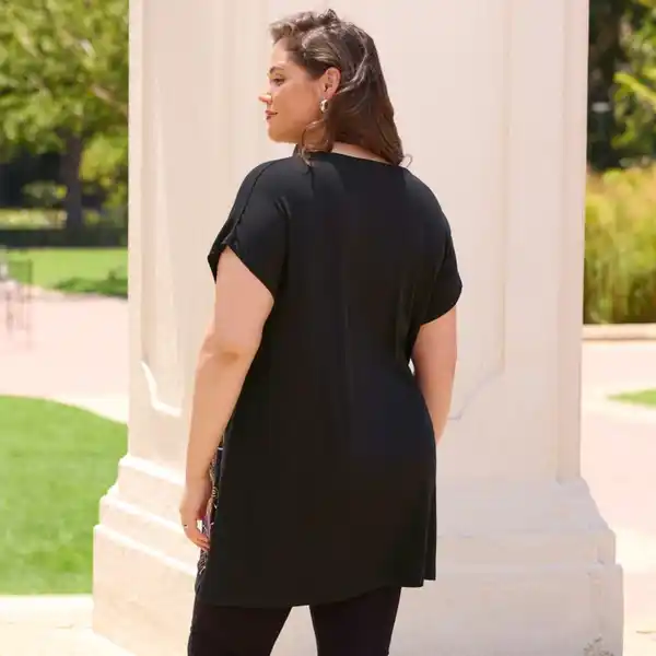 Bild 4 von Damen-T-Shirt mit hohem Viskose-Anteil, große Größen