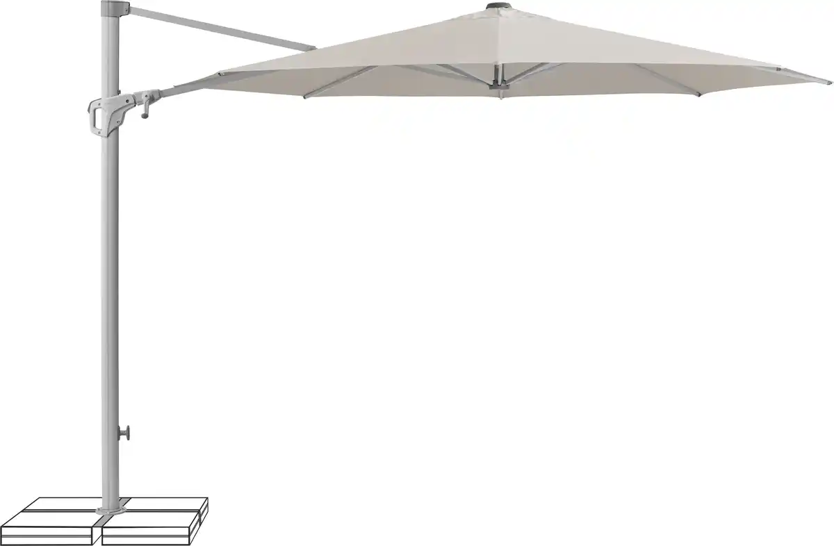Bild 1 von Suncomfort Sonnenschirm Familyflex beige Ø 300 cm