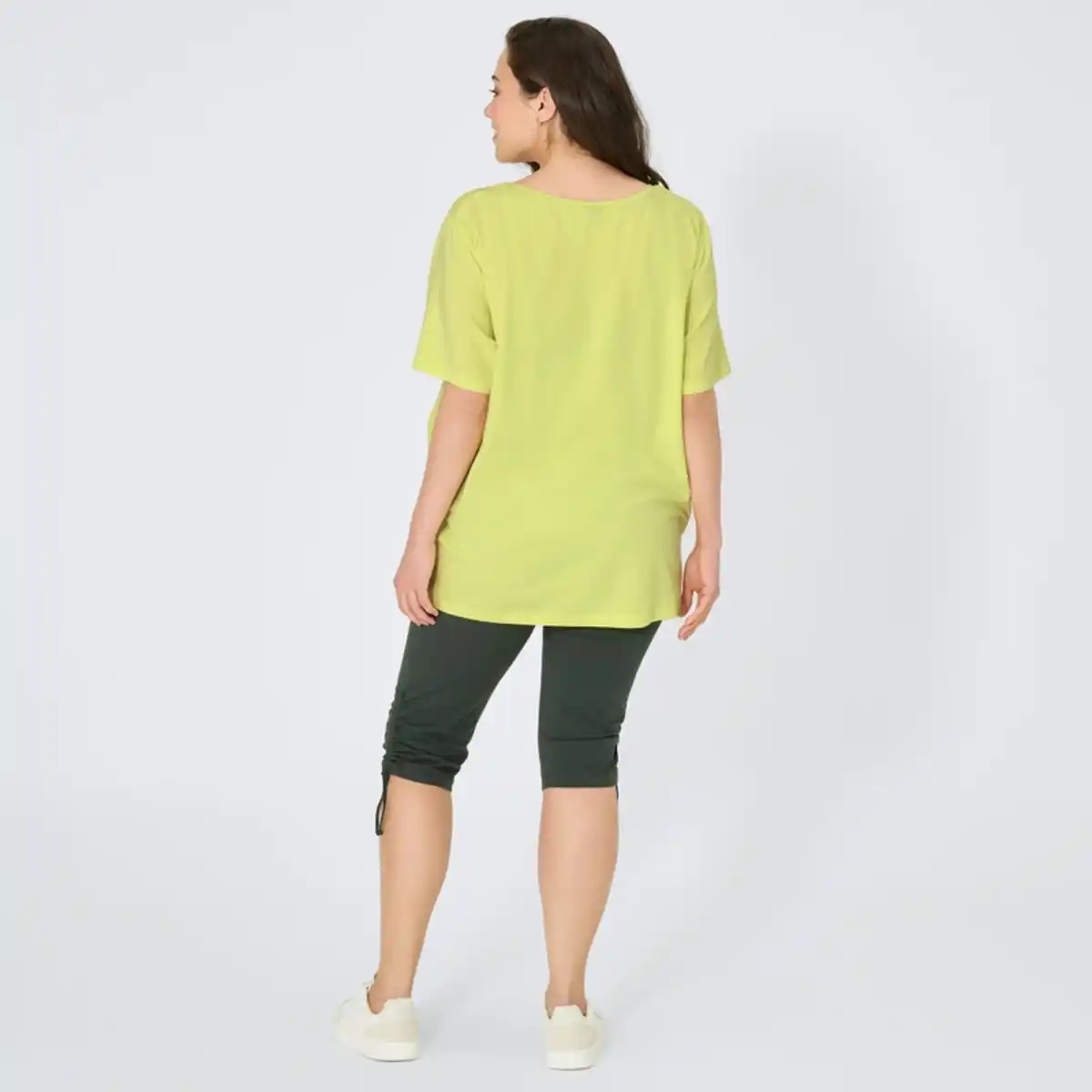 Bild 4 von Damen-Capri-Leggings mit Raffung, große Größen