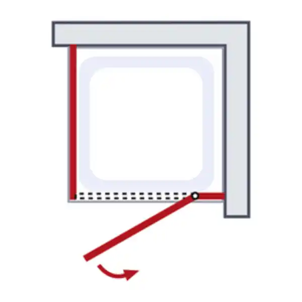 Bild 4 von WELLWATER Seitenwand »Sirius«, BxH: 80 x 190 cm, ESG, Ecke