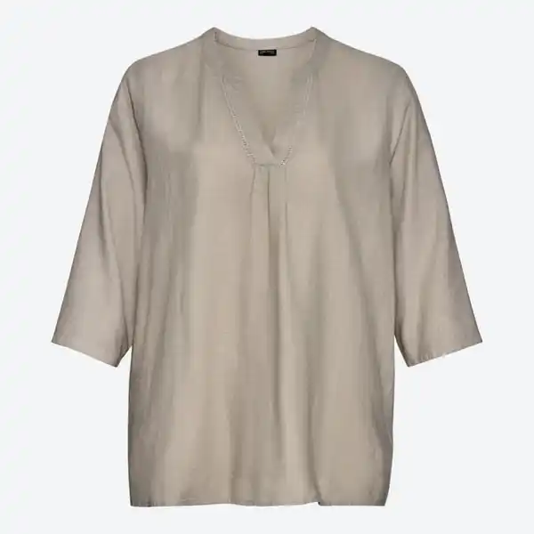 Bild 2 von Damen-Bluse aus Viskose und Leinen, große Größen