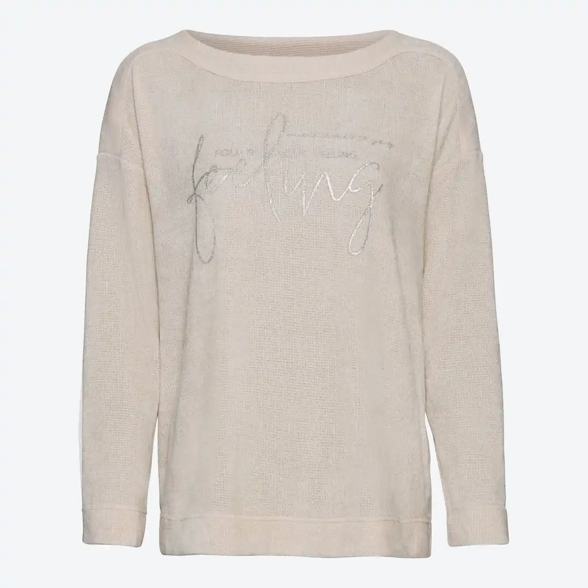 Bild 1 von Damen-Chenille-Pullover mit U-Boot Ausschnitt
