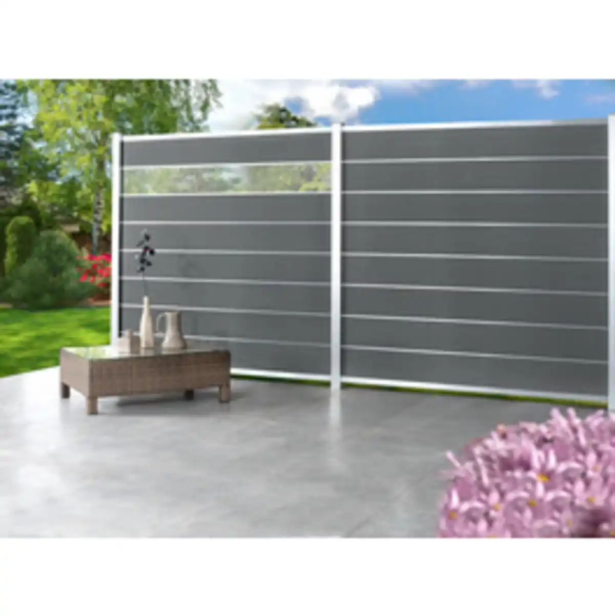 Bild 3 von Mr. GARDENER Steckzaunsystem »Donatus«, Holz-Kunststoff-Verbundwerkstoff, HxL: 180 x 180 cm