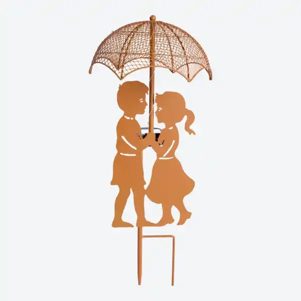 Bild 4 von Solarstab "Pärchen" aus Metall, Höhe ca. 47 cm