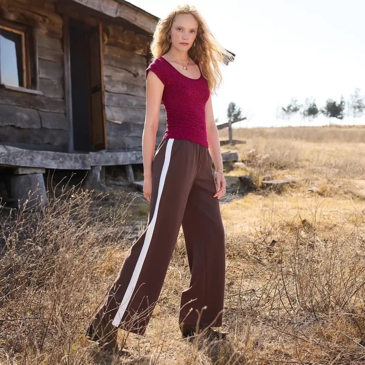 Bild 1 von Damen-Trackpants mit Kontraststreifen