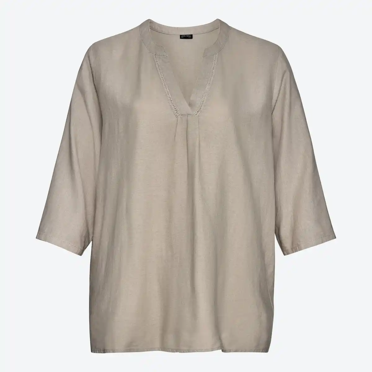 Bild 3 von Damen-Bluse aus Viskose und Leinen, große Größen