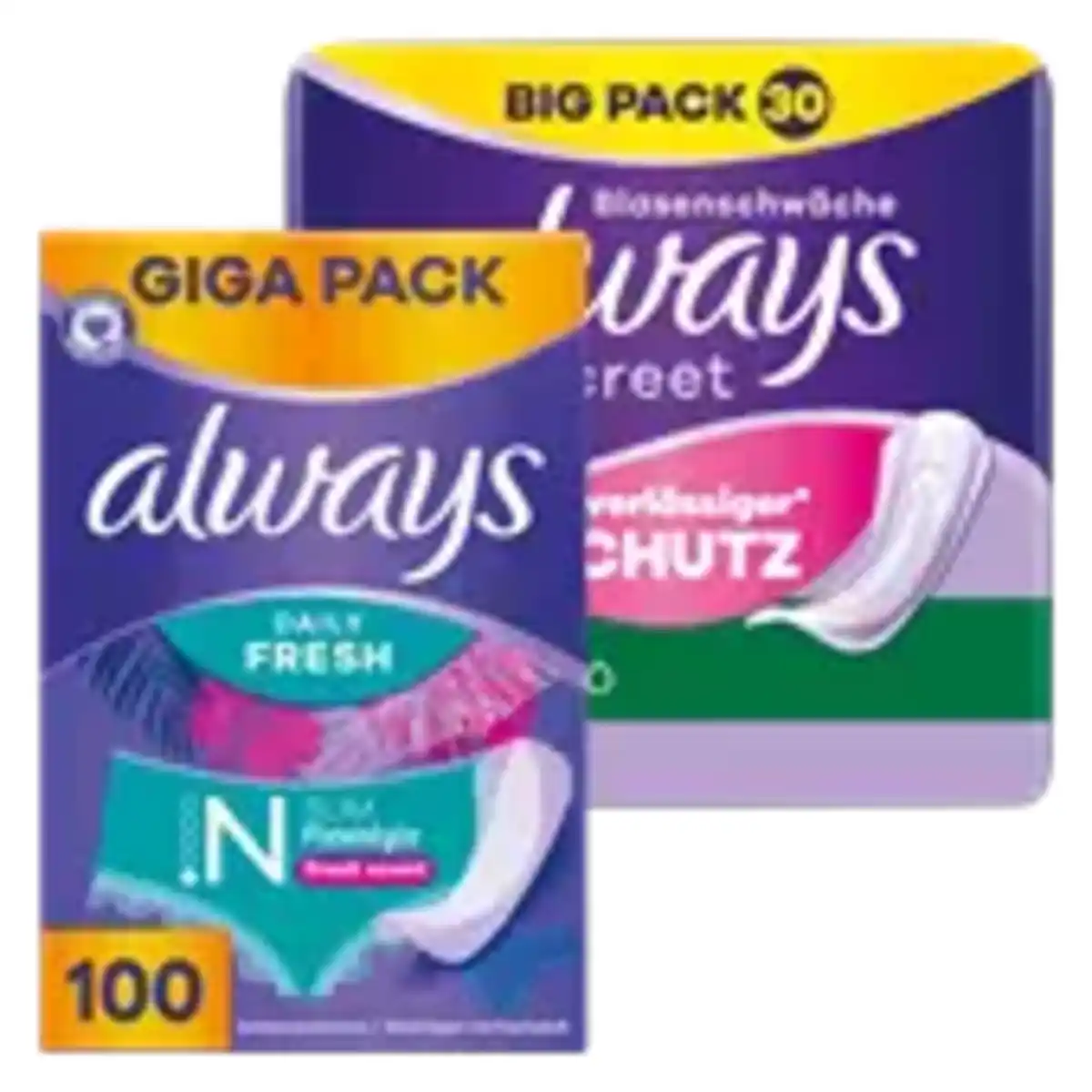 Bild 1 von Always Discreet Inkontinenzeinlagen im Big Pack oder Slipeinlagen im Giga Pack