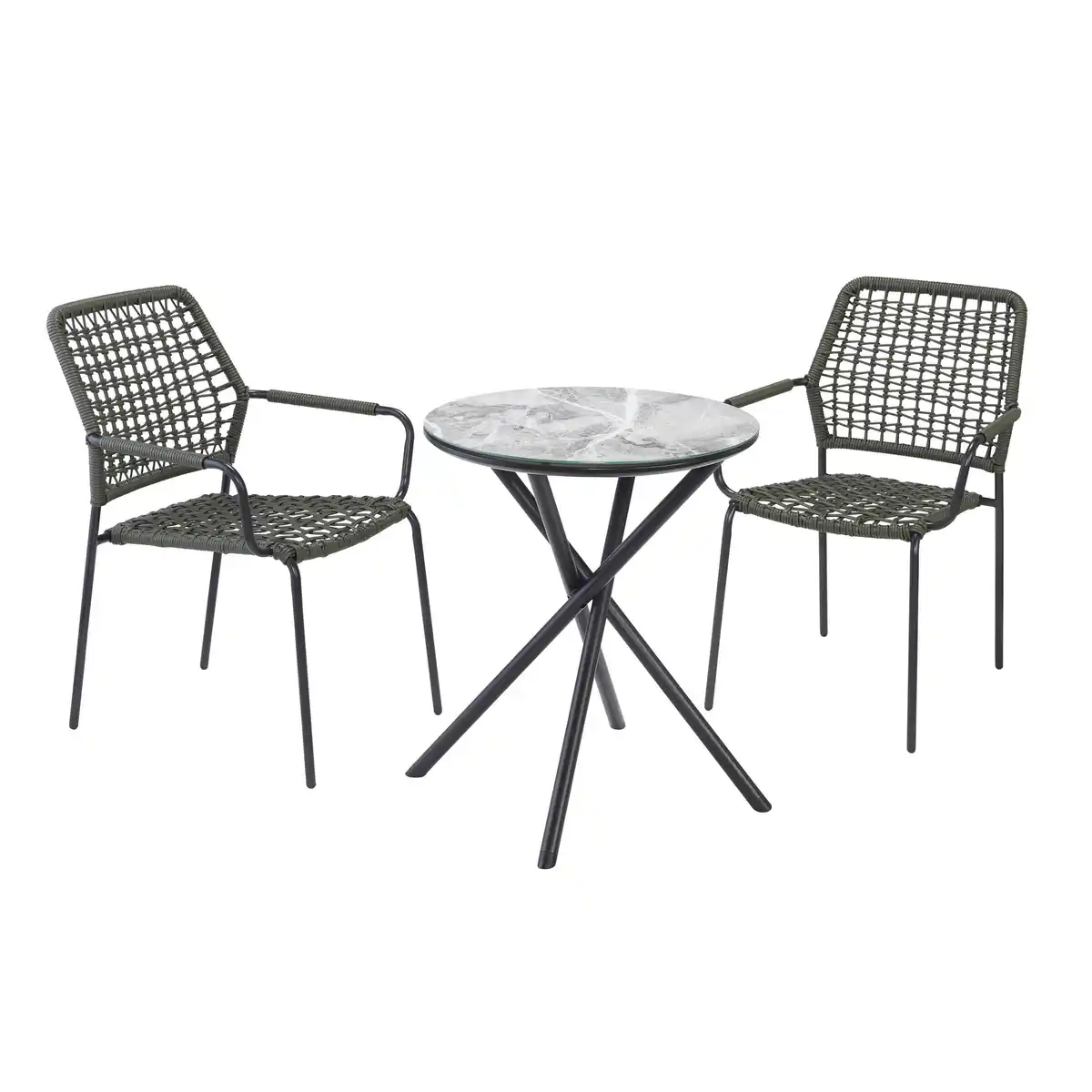 Bild 1 von Gartenmöbelset 'Caro' für 2 Personen Stahl