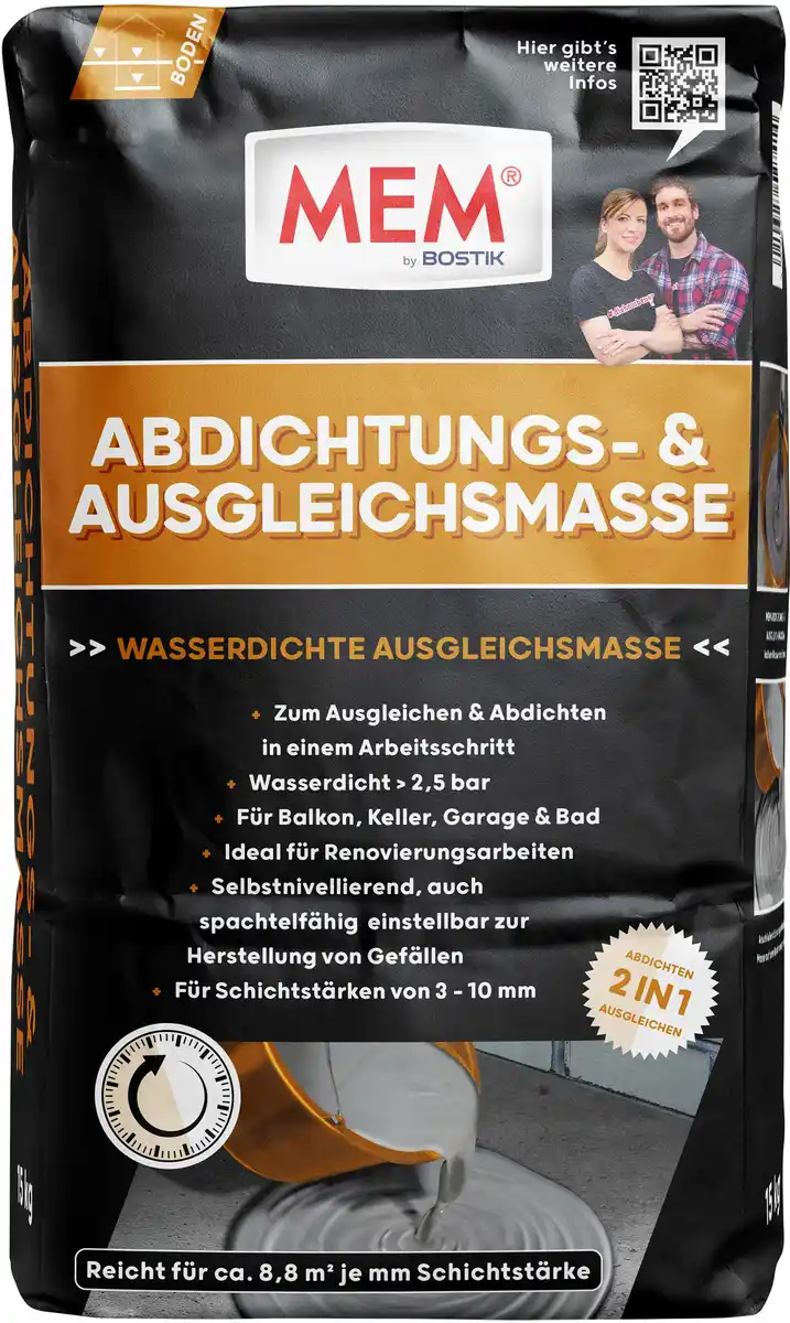 Bild 1 von MEM Abdichtungs- & Ausgleichmasse 15 kg