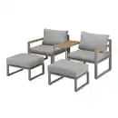 Bild 1 von Balkonmöbelset 'Smilla' für 2 Personen Stahl