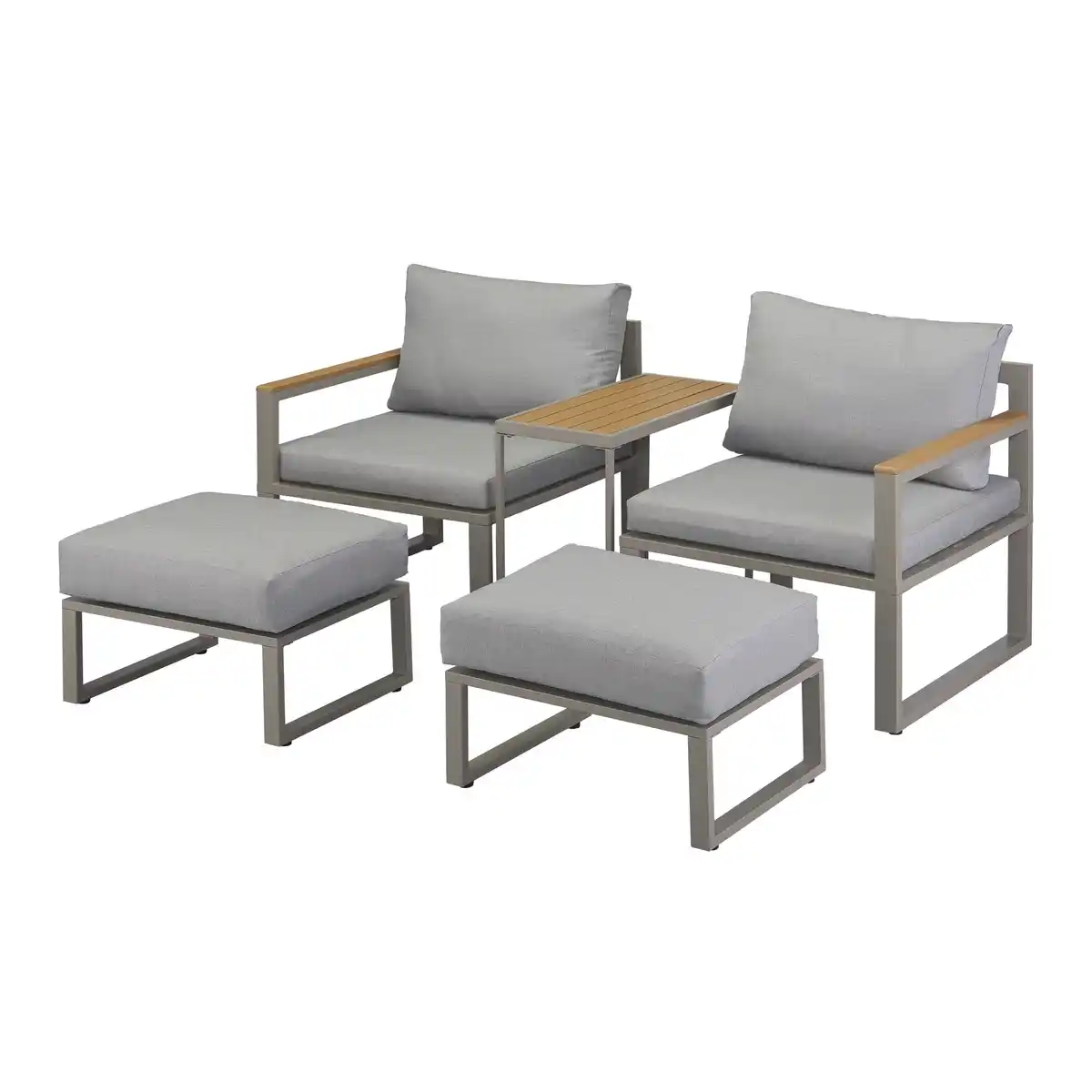 Bild 1 von Balkonmöbelset 'Smilla' für 2 Personen Stahl