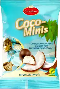 Carstens Kokos Mini Eier in Zartbitterschokolade, 100 g
