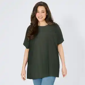 Damen-T-Shirt aus Baumwolle, große Größen