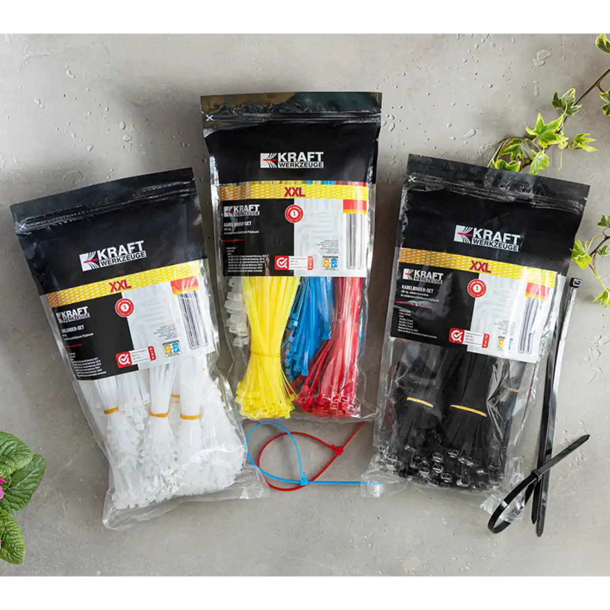 Bild 1 von Kraft Werkzeuge Kabelbinder XXL-Pack