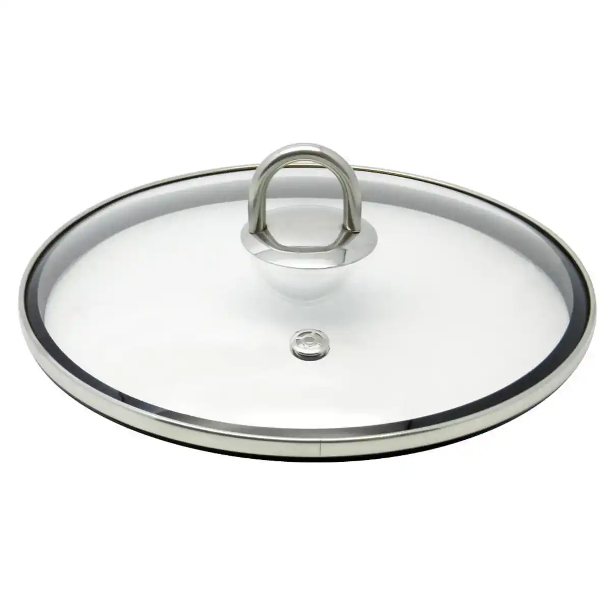 Bild 1 von ELO Topfdeckel Protection+, Glas, rund, 35.5x13x29 cm, mit Dampfablass, Silikonring, Kochen, Töpfe, Topfdeckel
