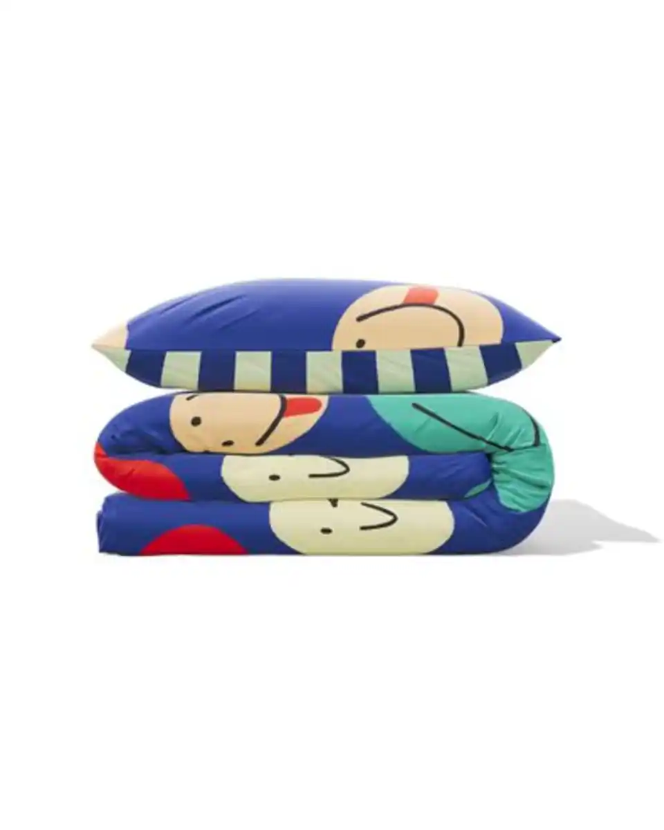 Bild 3 von Kinderbettbezug 140 × 200 cm, weiche Baumwolle, Gesichter