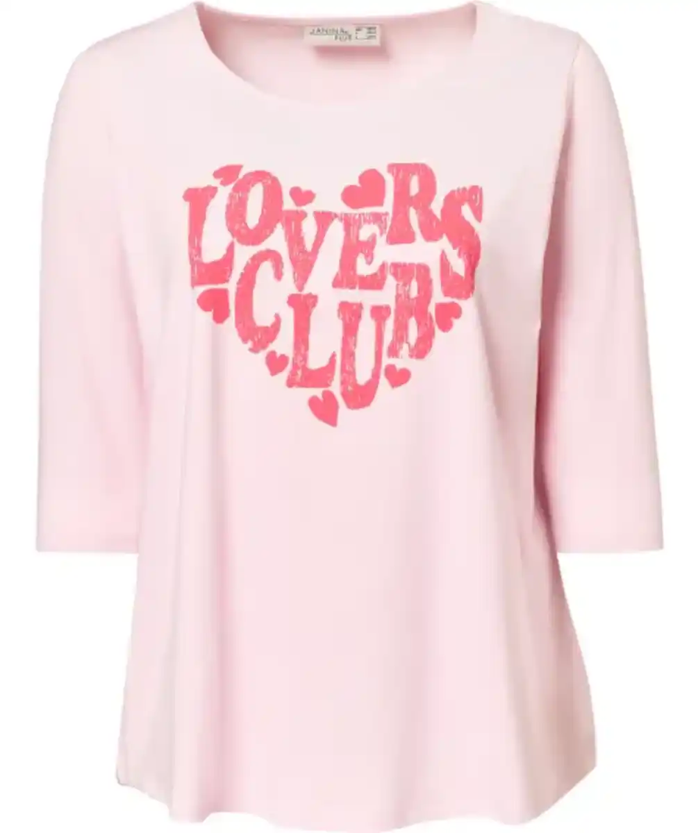 Bild 1 von Shirt mit 3/4-Arm, pink bedruckt