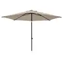 Bild 1 von Sonnenschirm, Natur, Schwarz, Textil, 250x250 cm, höhenverstellbar, Knickgelenk, regenabweisend, rostfrei, stabile Strebegelenke, UV-beständig, Sonnen- & Sichtschutz, Sonnenschirme