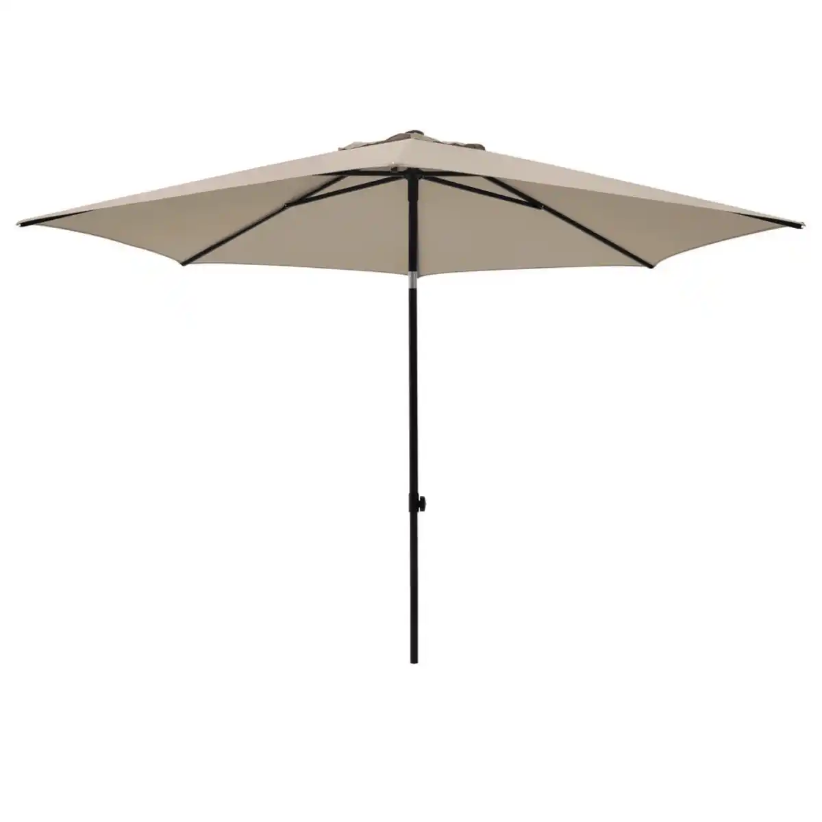 Bild 1 von Sonnenschirm, Natur, Schwarz, Textil, 250x250 cm, höhenverstellbar, Knickgelenk, regenabweisend, rostfrei, stabile Strebegelenke, UV-beständig, Sonnen- & Sichtschutz, Sonnenschirme