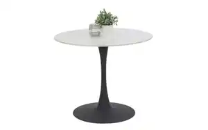 Esstisch Paola I, Marmor Nachbildung/weiß