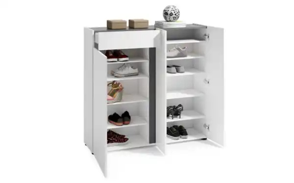 Bild 2 von Kitaly - Schuhschrank II Atrium, weiß, 120 x 115 cm