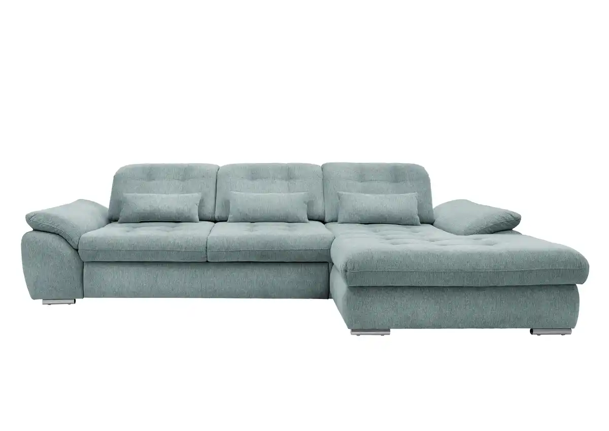 Bild 1 von Ecksofa Rigatti mit Bettkasten ca. 314x184 cm Mint, Blau