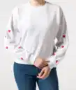 Bild 1 von Sweatshirt Herzen, weiß