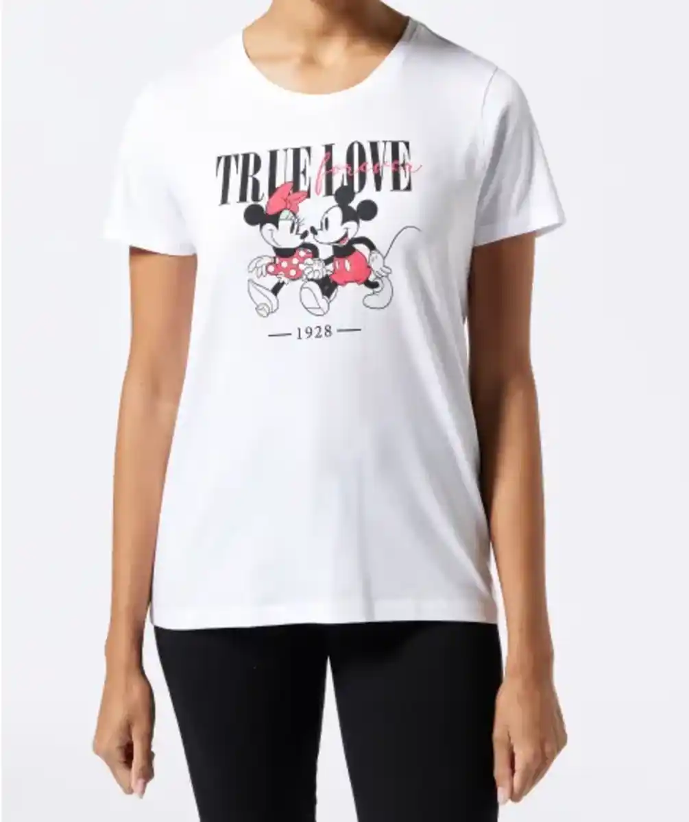 Bild 1 von Mickey and Minnie Mouse T-Shirt, weiß