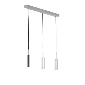 Schöner Wohnen Led-Hängeleuchte Stina, Nickel, Metall, 6x70 cm, Lampen & Leuchten, Innenbeleuchtung, Hängelampen, Esstischlampen