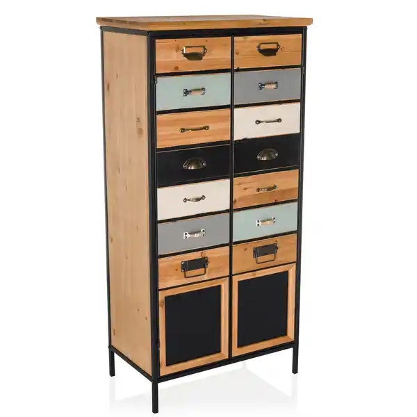 Bild 1 von Sideboard Continento Braun/Grau, Multicolor, Naturfarben