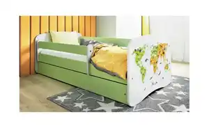 Bett Weltkarte