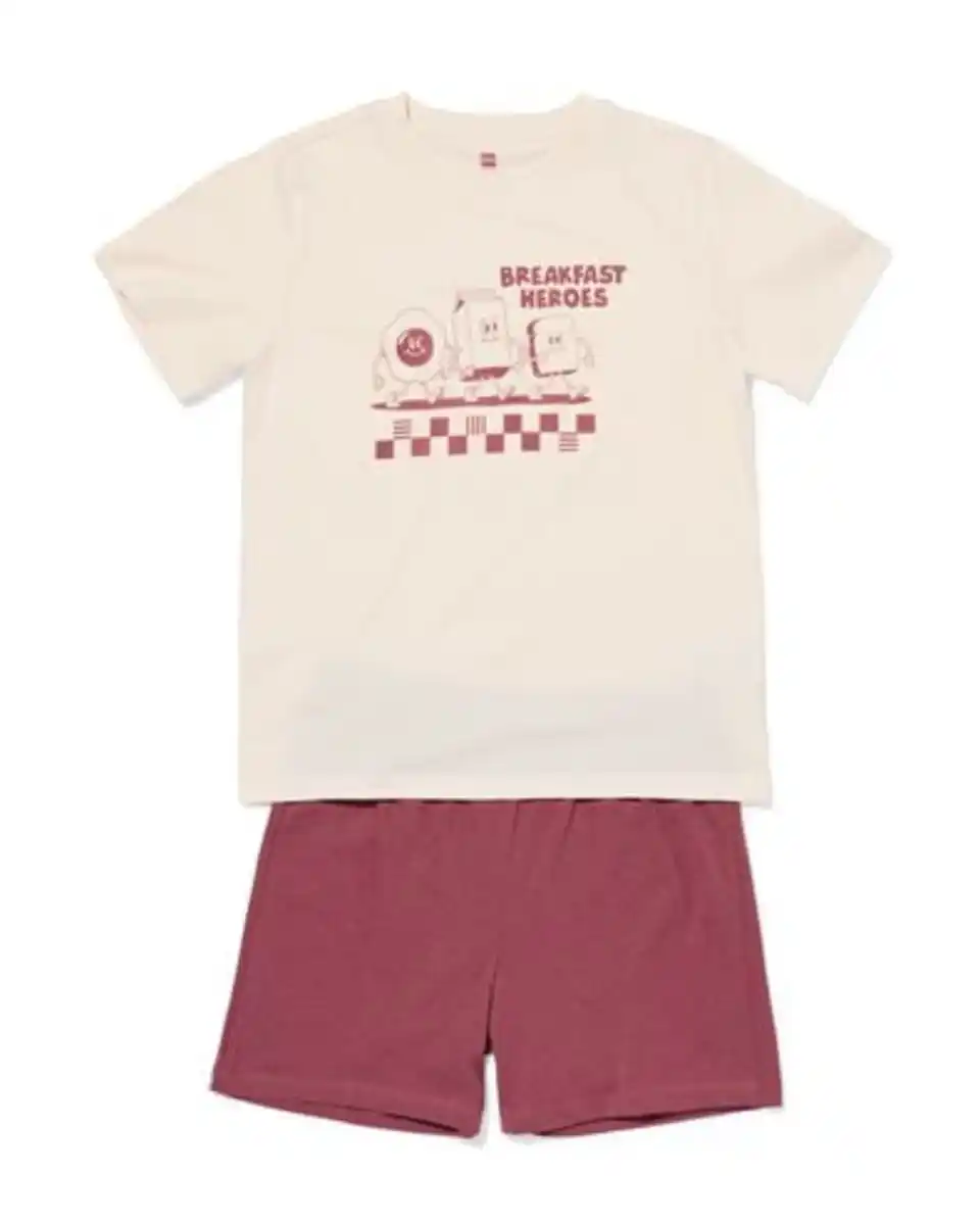Bild 1 von Kinder-Kurzpyjama rot
