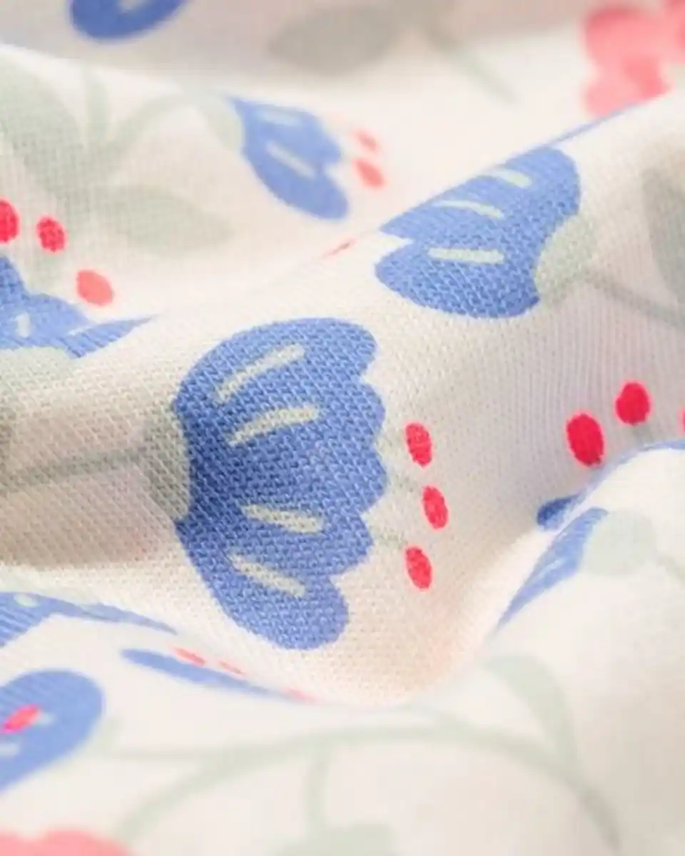 Bild 2 von Kinder-Kurzpyjama Blumen eierschalenfarben