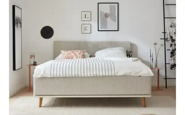 Bild 2 von Duo Collection - Polsterbett Delphi, beige, 180 x 200 cm